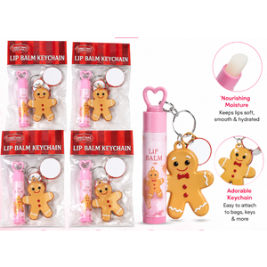 Lip Balm Keychain, 6 pack, Strawberry