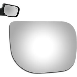 WLLW Mirror Glass for NISSAN TITAN 2004-2008 NISSAN ARMADA 2005-2009 NISSAN PATHFINDER ARMADA 2004 Passenger Side Only Right Convex Replacement Glass with Adhesive