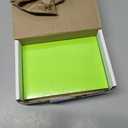 Hamilco Colored Scrapbook Cardstock Paper 5x7 Card Stock Paper 65 lb Cover 100 Pack (Lime Green)