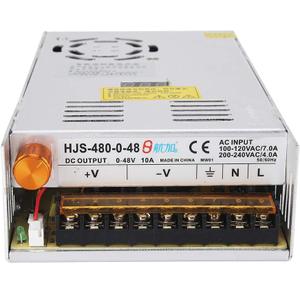 Adjustable DC Power Voltage Converter AC 110V-220V to DC 0-48V 10A Module Switching Power Supply Digital Display 480W Voltage Regulator Transformer Built in Cooling Fan