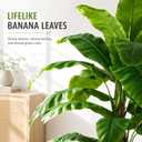 10ft Extra Tall Artificial Banana Tree, Fake Banana Leaf Plant with 27 Faux Banana Leaves, Perfect for Home Indoor Outdoor Patio Office Tropical Decor