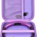 GWCASE Case Compatible with Glocusent/for Vekkia/for LITOM/for LEDGLE/for TAKKUI/for TSINGREE LED Neck Reading Light Book Light for Reading. Storage Carrying Holder for USB Cable - Purple (Box Only)
