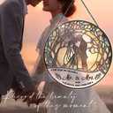 Stained Glass Suncatcher - Mr & Mrs 2026 Wedding Keepsake, Bridal Shower Gift for Newlyweds,Wedding Anniversary Keepsake, Suncatchers for Windows Hanging - Bride's Home Decoration or Ceremony Souvenir