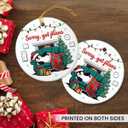 3 x Penguin Christmas Ornament 2025 - Cute Penguin Gifts for Boys Girls, Funny Penguins Lover Gifts for Men Women Animal Lovers, Sorry I Got Plans, Ceramic Ornament for Christmas Tree