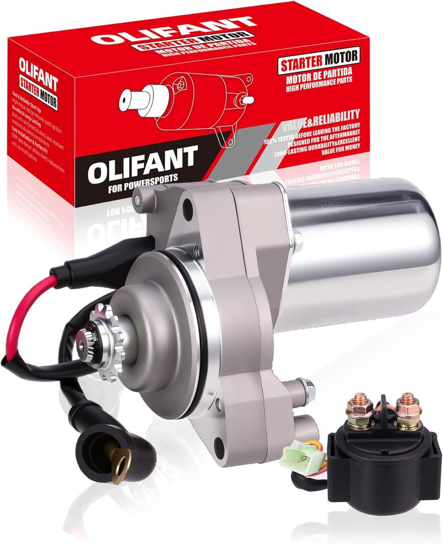 Starter Motor for 90cc 110cc 125cc Chinese ATV 3 Bolt Starter with Wire for Taotao Jetmoto Roketa Sunl Coolster