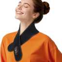 Cordless Neck Heating Pad for Pain, Neck Massager with 660nm 850nm Red Light, Neck Heating Pad for Pain Electric, Heated Neck Brace Wrap for Soreness Stiffness Pain Relief