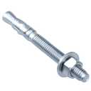 Party Animals 3/8 x 3 Inch Wedge Anchor, 25 PCs Zinc-Plated Industrial Anchor Bolts for Cement, Concrete