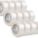 12 Pack White Duct Tape Heavy Duty,8.3 Mil Thickness,2 Inches x 30 Yards,Strong Industrial Strength,Flexible,No Residue,Waterproof and Tear by Hand,Multi-Use for Indoor & Outdoor Repairs