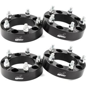 GAsupply 5x4.5 to 5x5 Wheel adapters 1.25 inch 32mm, 5x114.3 to 5x127 Wheel Spacers Adapters 71.5mm Hub Bore with 1/2-20 Studs, 4 Pack
