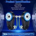 2PCS 24V 35000RPM High Speed Motor Gearbox Replacement for Kids Ride On Toy Electric Car Wheel 18V-24V Conversion Kit RS555 Drive Engine with 2 Couplers