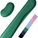 Keyboard Wrist Rest Pad, Memory Foam Set Wrist Cushion Support for Easy Typing & Pain Relief, Mouse Wrist Pad, Anti-Slip Wrist Support for Gaming, Computer, Laptop, (Forest Green)