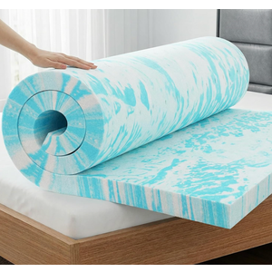 OLIXIS 3 Inch Full Size Gel Infused Memory Foam Mattress Topper, a Soft Breathable Cooling Bed Pad, a Comfortable Bed Mattress Overlay for Bedroom, RV, Camper and Sleeper Sofa, CertiPUR-US Certified