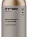 ATTITUDE Dish Soap, EWG Verified, Plant and Mineral-Based Ingredients, Vegan and Cruelty-free Household Products, Lavender and Rosemary, 16 Fl Oz