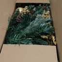 2 Pack Prelit Outdoor Christmas Tree 30 Inch, Remote Control Battery Operated with 100 Warm White Multi-Color Changing LED Lights, Small Pre-Decorated Green Xmas Tree for Pathway, Porch