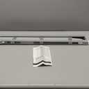 UNISHADES No Drill Blinds for Windows 1" Vinyl L-Shaped Slats Cordless Mini Blinds for Home, for Window Size 29" W × 64" H Grey