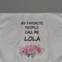 QZQE Lola Gifts Kitchen Towels, My Favorite People Call Me Lala Dish Tea Towels for Bathroom Kitchen, Grandma Gifts from Grandkids Decorative Hand Towel 16x24 Inch