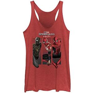Marvel Women's Spider-Man No Way Home 3 Spidey Panel Poster Tri Blend Tank, XS