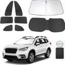 TINGLU Window Shades for Subaru Ascent Touring 2019-2026 Accessories Car Side Full Windows Rear Triangular Windshield Sun Shade Sun UV Rays & Privacy Protection for Camping,Napping,and Relaxing 8PCS