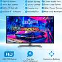 RegiisJoy 36800 in 1 Metal Box Arcade Game Console, 24-inch HD IPS Screen Portable 3D WiFi Pandoras Box W88 pro Retro Folding Gaming Console, Search/Hide/Save/Load/Pause/Add Game