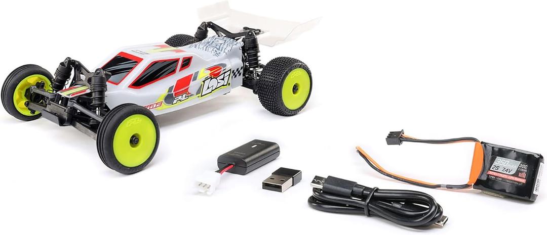Losi Micro-B 2 Wheel Drive Buggy White RTR LOS00007T1