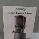 Canoly C16 Cold Press Juicer, 6" Extra Wide Feed Chute, 3-IN-1 Strainers (Juice & Sorbet & Nut Milk), Powerful AC Brushless Motor, Self Precut System, Juicer Machines with BPA-Free (Space Gray)