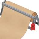 Ecohu 24in Wrapping Paper Roll Cutter - Holder Dispenser for Butcher Freezer Craft Paper Rolls with Updated Serrated Blade for Gift Wrap. Non-Slip Cutting Tool for Kitchen, Craft Room-Set on Tabletop