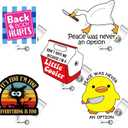 5 Pcs Funny Badge Reel Retractable Name Tag ID Clip Holder Nursing Student RN Pediatric Teacher Funny Office Work Accessories 23