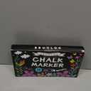 Window Chalk Markers for Glass Washable, 10 Colors Jumbo Liquid Chalk Marker with 10mm 3 in 1 Nib Thick Wide Tips, Big Chalkboard Markers, Car Paint Pen for Auto, Bistro, Mirror, Poster, Blackboards