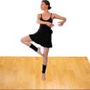 Marley Dance Floor for Home & Studio |4Ft x 6Ft  | Portable Dance Floor Mat for Ballet, Tap, Irish Dancing & More| Roll-Out Vinyl Flooring for Dancers | Marley Flooring | 5MM