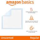 Amazon Basics Leak-Proof Dog and Puppy Potty Training Pee Pads with Quick-Dry 5-Layer Super Absorbent Design, Regular Size 22 x 22 inch, Blue & White, 100 Count
