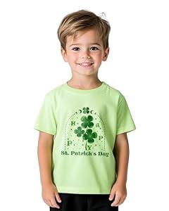 Toddler Boys St Patricks Day Shirt for Girls Funny Saint Patricks Day T-Shirts Kids Short Sleeve Tops Shamrock Tee 7-8 Years