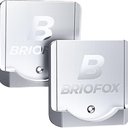 BRIOFOX Shower Curtain Rod Holder【Upgrade Design】3M Adhesive | Heat Resistant | Waterproof | Max Load 60 lbs Shower Rod Retainer for Wall, 2 Pack(Rod Not Included) Silver