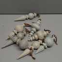 Yunlly 9 Pcs Neutral Christmas Ornaments Textured Christmas Tree Decor with Hanging Loop Modern Brown Hanging Finial Ornaments Shatterproof Home Decor for Xmas Vintage Rustic Farmhouse (Modern Color)