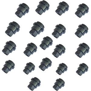 20 PCS Black Wheel Lug NUT Covers Cap Compatible with Chevrolet S10 Blazer GMC Jimmy Sonoma 560-5208, 560-5063, 560-5040, 560-5116/15661036