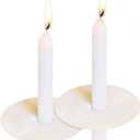 200 Church Candles with Drip Protectors for Devotional Candlelight Vigil Service, Box of 200 Candles,5" H X 1/2" D, No Smoke,Unscented White.