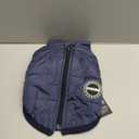 Dog Winter Coat,Warm Jacket Paded Fleece Pet Vest with Built in Harness,Windproof Reflective Cozy Adjustable Snow Pet Coat Clothes with Zipper for Small Medium Dogs (Navy Blue)