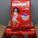 Huggies Size 6 Baby Diapers, Little Movers HuggFit 360 Baby Diapers with 360 Waistband, Size 6 (35+ lbs), 104 Count (2 Packs of 52), Packaging May Vary