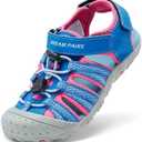 DREAM PAIRS Boys Girls Summer Outdoor Athletic Sport Sandals Hiking Beach Casual Closed Toe Adjustable Multicolor for Toddler/Little/Big Kids