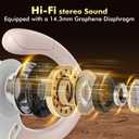HAOYUYAN Sports Bluetooth Headphones, 80Hrs Playtime Wireless Earbuds with LED Power Display, IPX7 Waterproof Earphones for Workout/Running, Noise Canceling Headset Ear BudsRose Gold