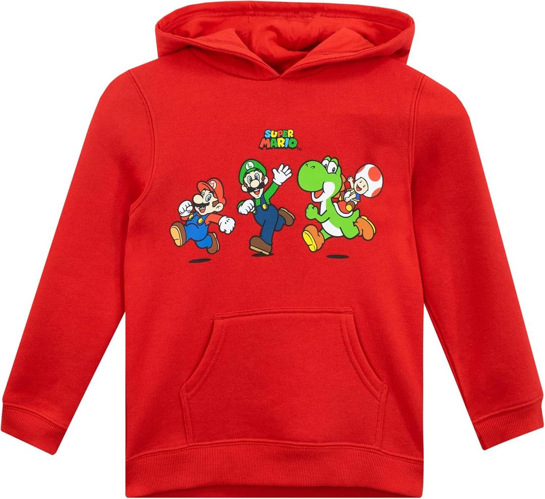 Super Mario Hoodie | Mario And Luigi Boys Sweatshirts | Yoshi Boys Hoodie | Sizes (12)