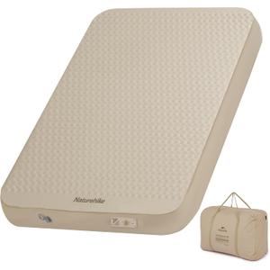 Naturehike 4.7’’ Thick Self Inflating TPU Sleeping Pad with Built in Electric Pump, Double Foam Camping Mattress 2 Person, Camping Sleeping Pad for Tent, Car, Truck