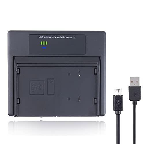 FocusFoto LCD Battery Charger USB Type C for JVC BN-V10U BN-V11U BN-V12U BN-V14U BN-V18U BN-V20U BN-V22U BN-V24U BN-V25U BN-V28U
