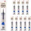 uniball ZENTO Water-Based Ink Refill UBR-Z-05, 0.5mm Fine Point, Blue, Compatible with uniball ZENTO Pens, UBRZ05.33, Pack of 10