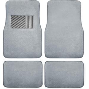 FH Group F14403GRAY Gray Carpet Floor Mat with Heel Pad (Deluxe)