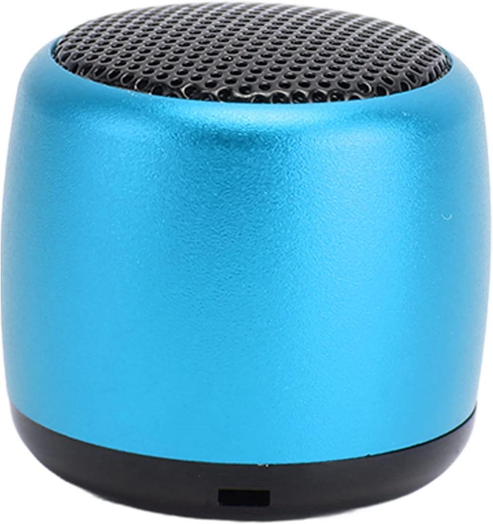 Zopsc Mini Speaker, Heavy Subwoofer Portable Mini Speaker, USB Rechargeable Mini BT 5.0 Speaker, for Travel, Dorm, Kitchen (Blue)