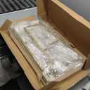 Ladder Shelf 6 Tiers Marble White Modern Bookshelf Open Tall Wall Mount Bookcase Standing Leaning Wall Shelves Industrial Decorative Living Room Bed Room (1 PC 23.6IN)