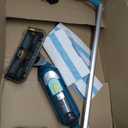 Shark VACMOP Reveal NEW Cordless Hard Floor Cleaner, Vacuum & Spray Mop, Powerful Suction, Lightweight, Illumination Light, Includes 4 Disposable Pads, 12oz Pet Multi-Surface Cleaning Solution, VM401