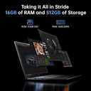 2025 Laptop, Laptop Computer with Intel Quad-Core Processor(Up to 3.6GHz), 16GB DDR4 512GB SSD Windows 11 Laptop, 15.6" IPS 1080P, USB3.2 (Space Gray)