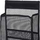 Mesh Shower Caddy Hanging, PVC Bathroom Storage Bag for College Dorm, Gym, Swimming, RV And Travel, Black