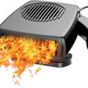 12V Car Heater, 200W Car Heaters That Plug Into Cigarette Lighter Portable electric Heaters for Cars, Car Defroster Windshield Demister, Auto Defogger 360 Rotatable With Ergonomic Handle